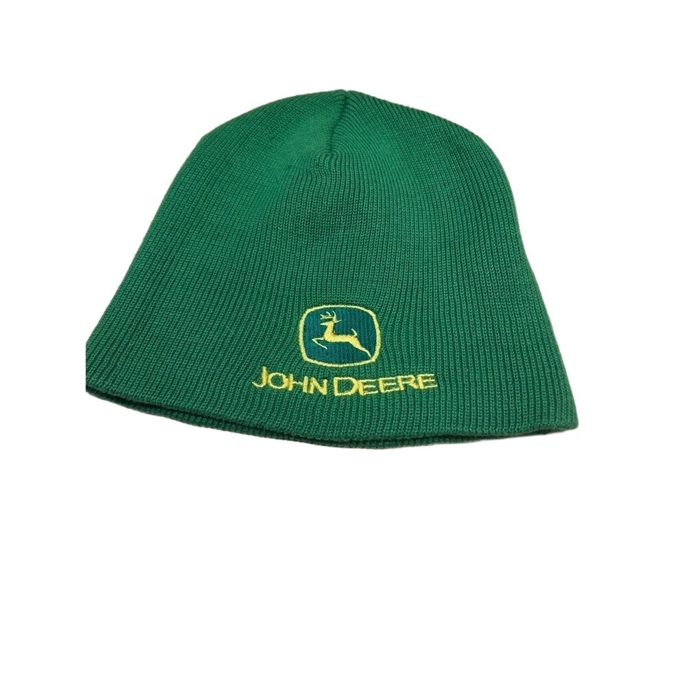 John Deere Green Beanie Embroidered Logo 100 Acrylic One Size